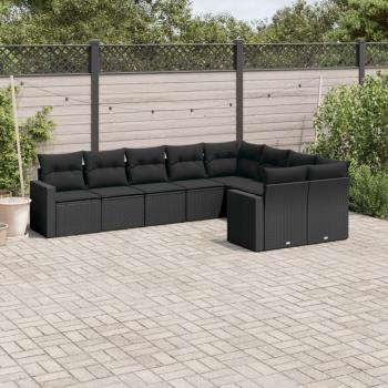 VidaXL 9-Piece Patio Sofa Set with Cushions