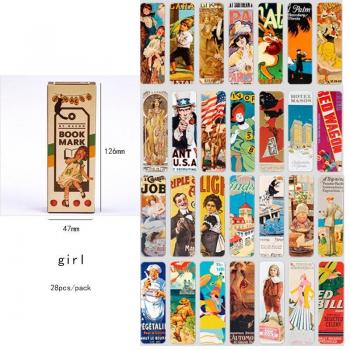 5-Pack School Supplies Paper Bookmarks