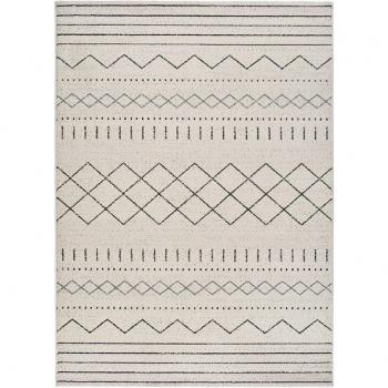 Alfombra de Interior Estilo Geométrico en Beige