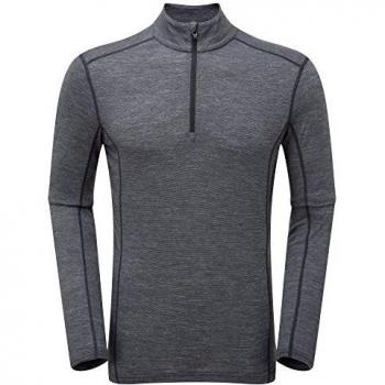Montane Men's Black Primino 140 Long Sleeve Zip Neck