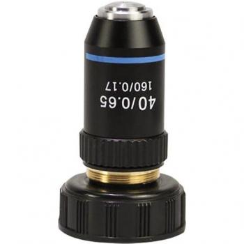 Objectif microscope achromatique noir 195 × 4/10/20/40/60/100 – pièces RMS 20,2 mm