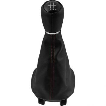 Perilla de cambio manual 5/6 velocidades con funda de polaina para maletero, Collar para Seat León 1 MK1 y Toledo II MK2 (1998-2005), complementos para coche