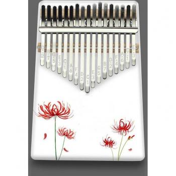 17 Tones Thumb Piano White Whole Wood