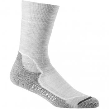 Icebreaker Damen Hike+ Medium Crew Socken, Blizzard Hthr/White/Oil, S