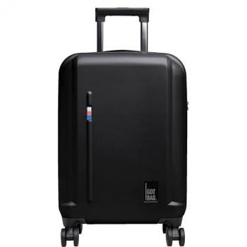 GOT BAG Re:Shell 4-Wheeled Cabin Luggage Trolley with Laptop Holder, 55cm, Black