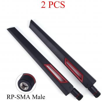 Antenne Wifi Double Bande 10dBi Universal 2-Piece Kit – Booster SMA/RP‑SMA pour WLAN
