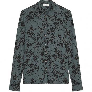 MARC O'Polo mehrfarbige Jersey-Print-Bluse, Regular Fit, Größe S