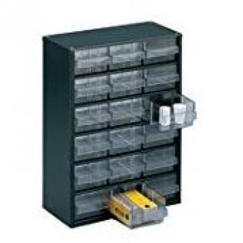 Clear 18 Drawer System Dark Grey Storage Cabinet 324117 SBY11349