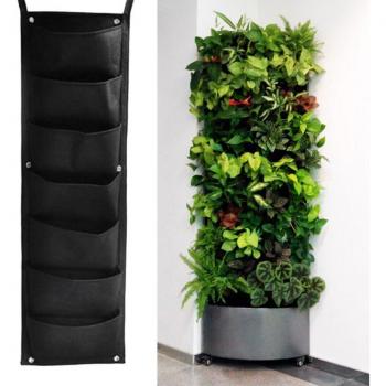 Wall-Mounted Garden Planter with Multiple Pockets