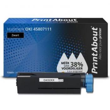 Schwarz Toner für OKI 45807111 kompatibel