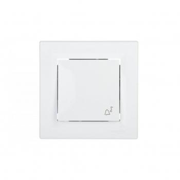 Bouton-poussoir encastrable blanc Asfora Schneider 10A 2300W
