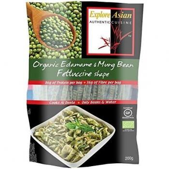 Explore Asian Organic Endamame & Mung Bean Fettuccinne 200g (Pack of 6)