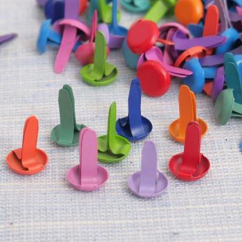 100Pcs Colorful Round Brads for Card Making