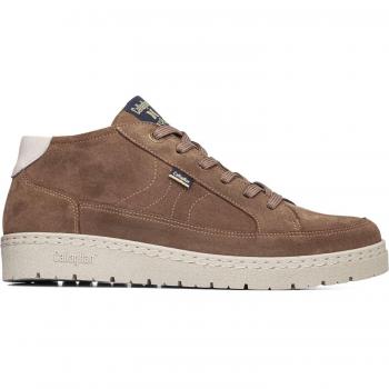 Zapato Callaghan de ante marrón con cordón masculino
