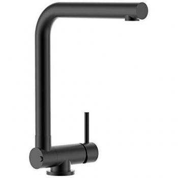 Tubería Abatible 45mm Grifo Monomando Negro Mate – Giro Total 360°
