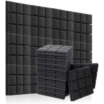 Acoustic Foam Soundproofing panels,12Pcs Sound Absorbing Foam Mushroom Design 25 X 25 X 5 cm for Home Office Studio and KTV