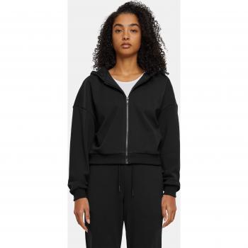 Felpa Cozy Short Urban Classics Con Zip Nera 3XL