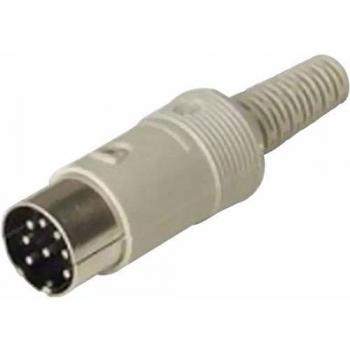 Hirschmann 930 017-517-1 DIN-Rundsteckverbinder Stecker, 6-polig Grau