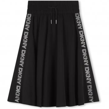 Falda negra para niña DKNY con strass
