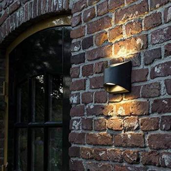 Qazqa Exterior Wall Light – Dark Grey, 2‑LED, IP54 – MAL