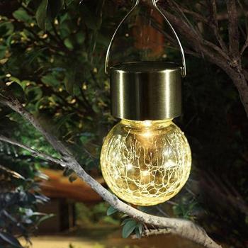 Luces LED Festivas GaiKelín: Lámpara Solar Colgante en Forma de Bola de Cristal