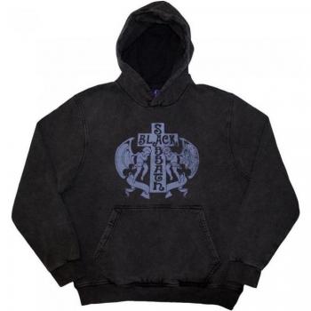 XL Charcoal Stone‑Wash Angel Hoodie by Black Sabbath (Unisex)