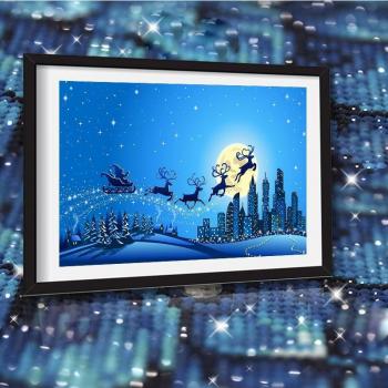 Holiday 5D Diamond Painting: Santa Claus Full Square Kit – 20x30 cm