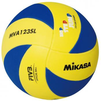 Mikasa Unisex Junior Volleyball MVA 123 SL Blau‑Gelb 65–67 cm
