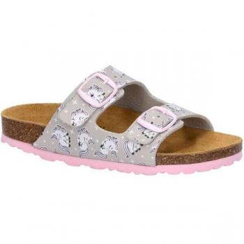Unicorn Bioline Sandalen Lico Kinderhausschuhe grau 28