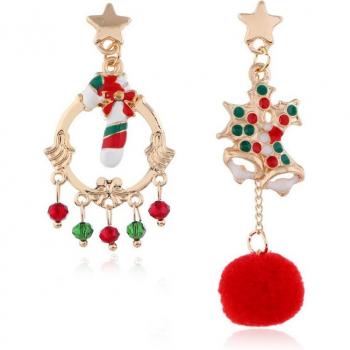 Bijoux de Noël asymétriques avec Père Noël