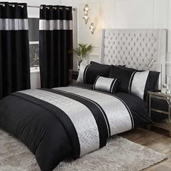 Rapport Home Capri Single Bed Duvet Cover in Silver