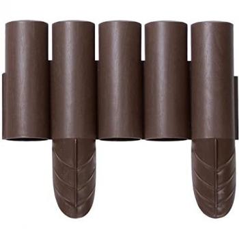 Steccato in resina marroncino per recinzione da 2,4 metri