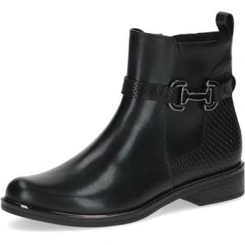 Business‑Boot Caprice – Schmaler Blockschuh Schwarz