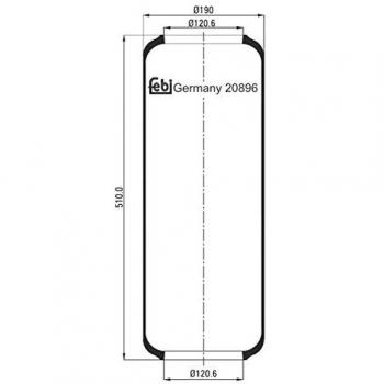FEBI BILSTEIN 20896 Luftfederbalg
