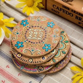 Cork Cup Mat for Home Use