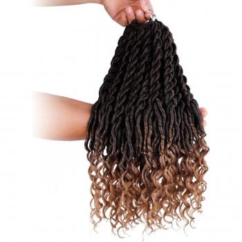 Déesse Nu Locs 18 pouces cheveux synthétiques