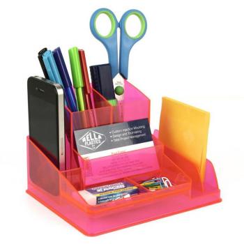Italplast Vibrant Red Desk Organizer