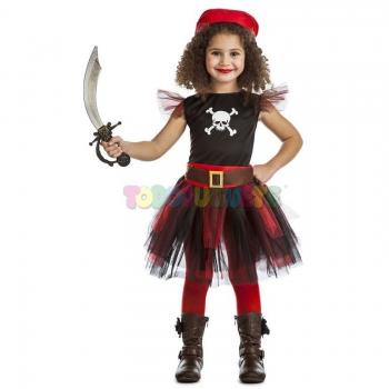 Disfraz de Pirata con Tutú para Niña 5-6 años