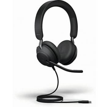 Jabra Evolve2 40 SE Casque Avec fil Arceau USB-C pour Appels/Musique en Noir