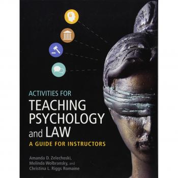 Activities for Teaching Psychology and Law : A Guide for Instructors