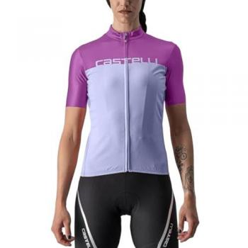 Castelli Velocissima Dames Korte Mouwen Fietsjersey Blauw-Paars