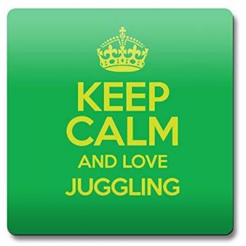 Base per Bicchiere Motivo Malabarismo Verde Keep Calm
