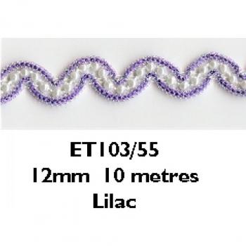 Essential Lilac Beaded Chevron Trim