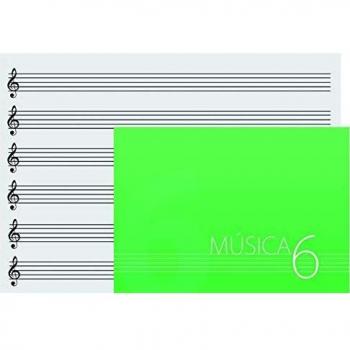 Quaderno Oqan 6 Pautas Musicali DINA5