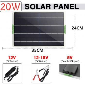 Controlador Solar 12V 5W DualUSB para Vehículos