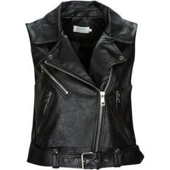 Chaleco de Cuero Faux Only Vera