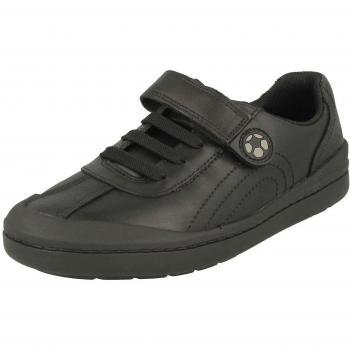 Clarks Rock Pass Noir chaussures d'école pour garçons UK 11