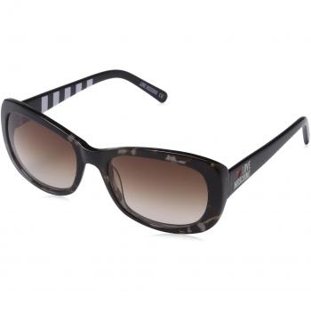 Moschino ML505S Damen‑Brille – Rechteckige Form, Schwarz, Einheitsgröße
