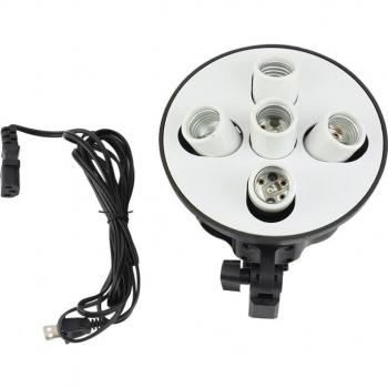 Foto Studio Licht Beugel – E27 Adapter met Parapluhouder (5x)