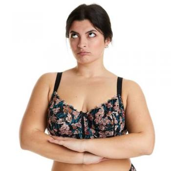 Soutien-gorge à armatures grand maintien noir/caramel 95E